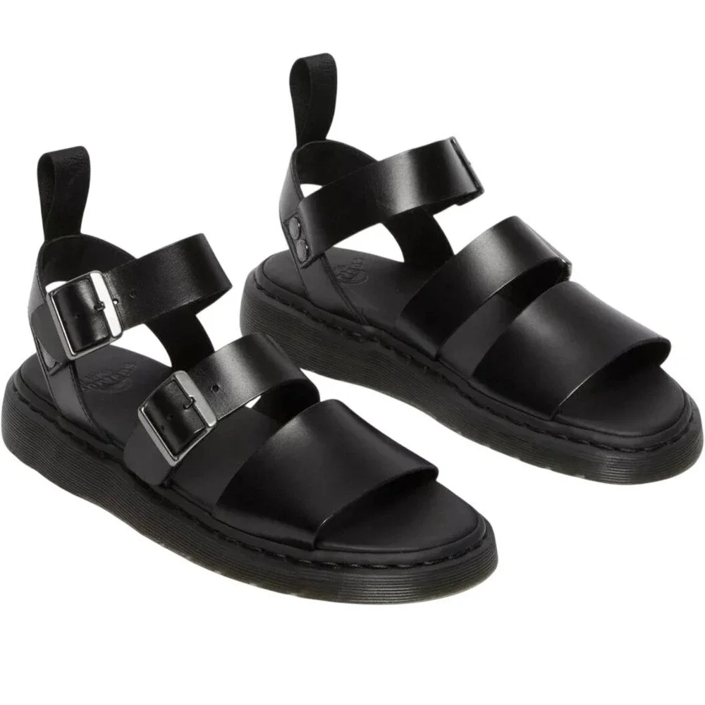 NWT Dr. Martens GRYPHON Brando Leather Gladiator Sandals Men's 14‎ Minimalist